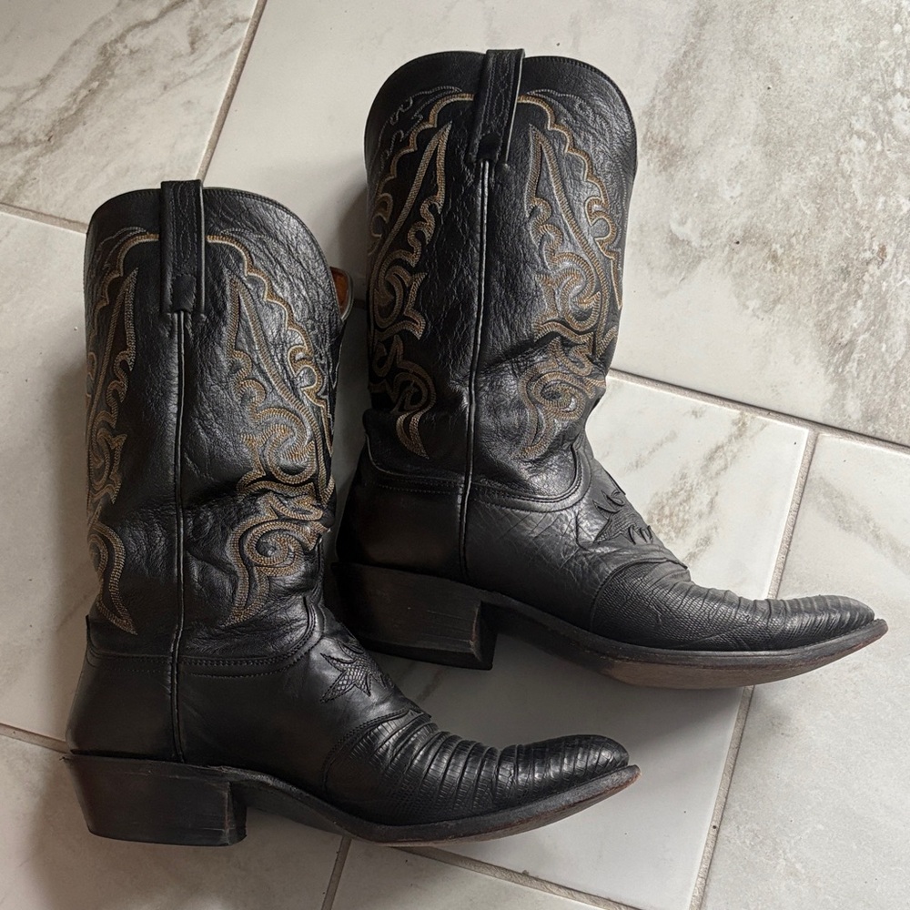 Men’s Lucchese reptile cowboy boots